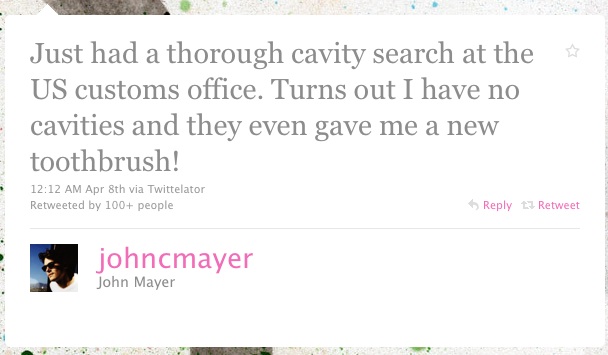 John Mayer Twitter Web Copywriter Blog Article