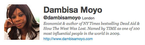 Dambisa Moyo's Twitter Account
