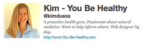 Kim Duess' Twitter Account