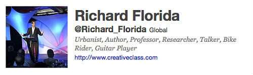 Richard Florida's Twitter Account