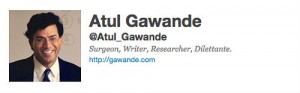 Atul Gawande's Twitter Account