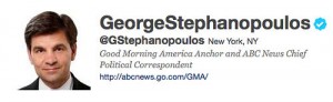 George Stephanopoulos' Twitter Account