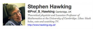Stephen Hawking's Twitter Account