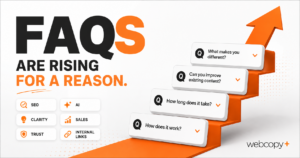 FAQs by Website Copywriters at Webcopy+